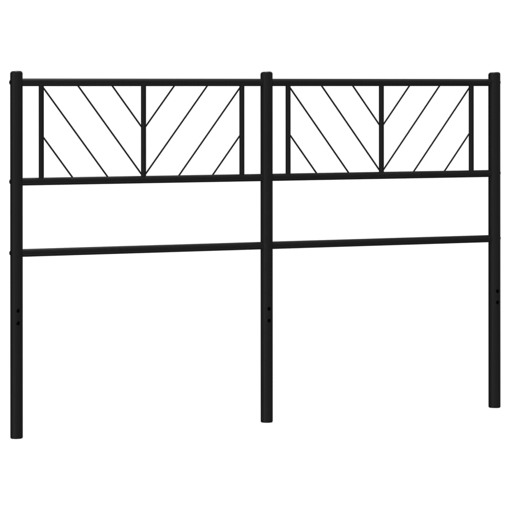 Testiera in Metallo Nero 140 cm