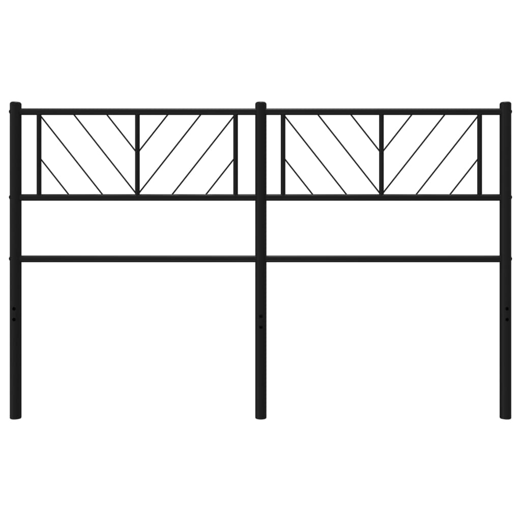 Testiera in Metallo Nero 140 cm