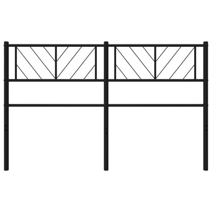 Testiera in Metallo Nero 140 cm