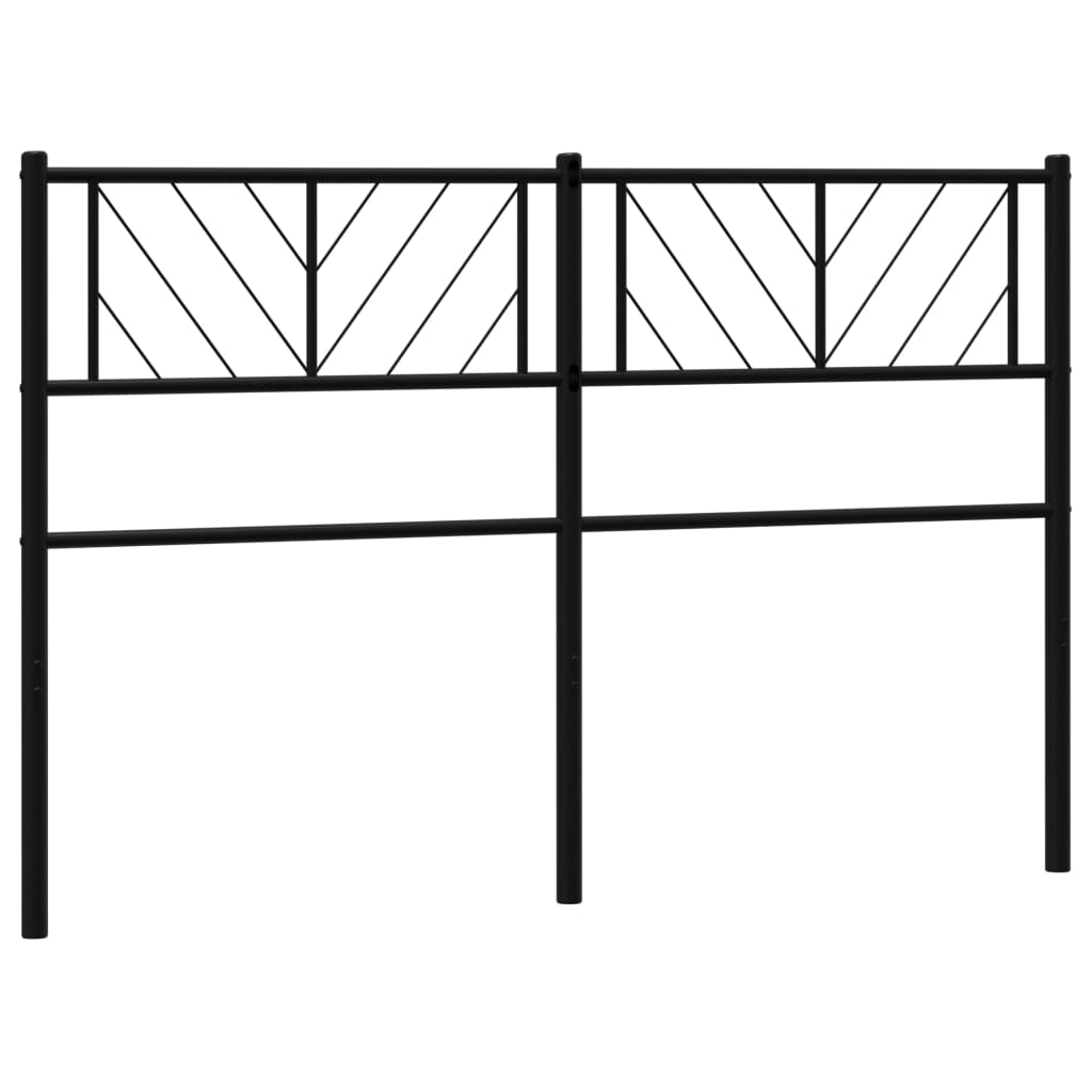 Testiera in Metallo Nero 140 cm
