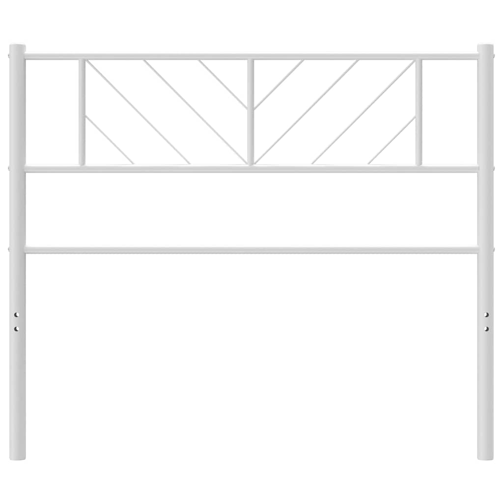 Testiera in Metallo Bianco 100 cm - homemem39