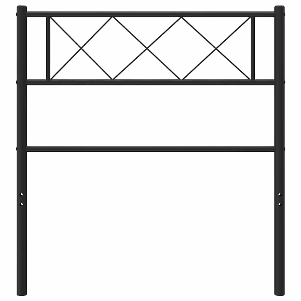 Testiera di Ricambio in Metallo Nero 90 cm | homemem39