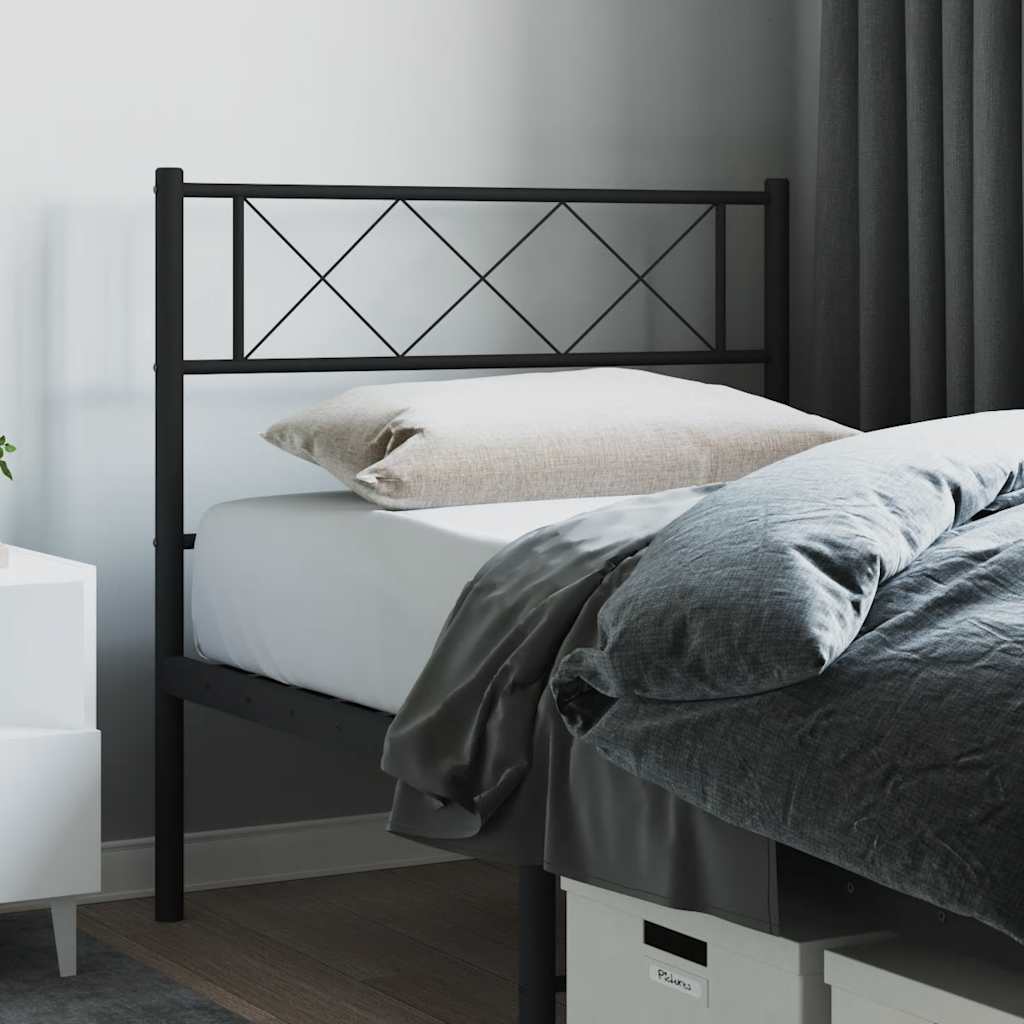 Testiera di Ricambio in Metallo Nero 90 cm | homemem39