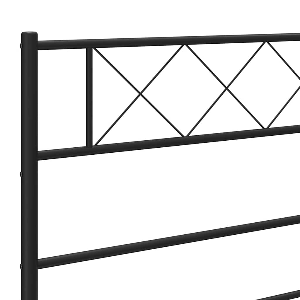 Testiera di Ricambio in Metallo Nero 120 cm | homemem39