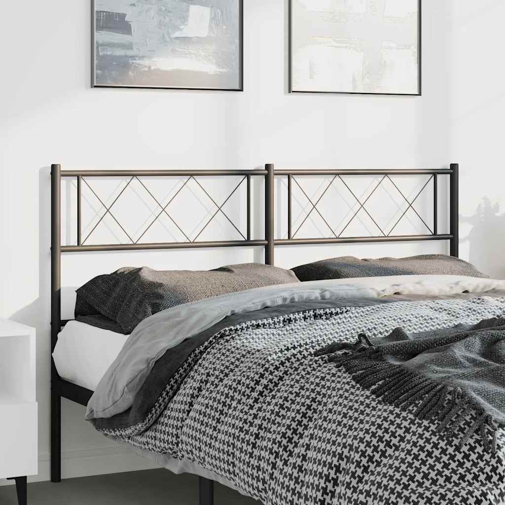 Testiera di Ricambio in Metallo Nero 135 cm | homemem39