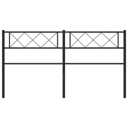Testiera in Metallo Nero 140 cm