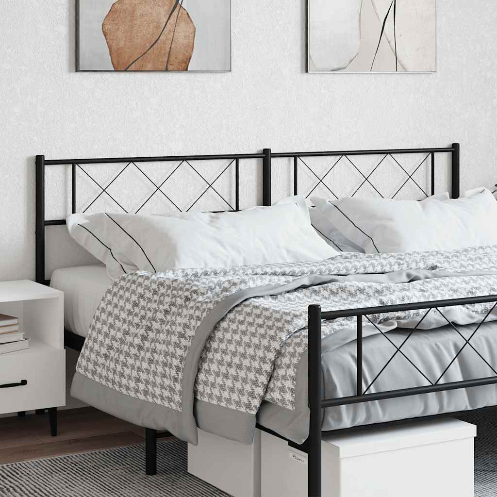 Testiera di Ricambio in Metallo Nero 160 cm | homemem39