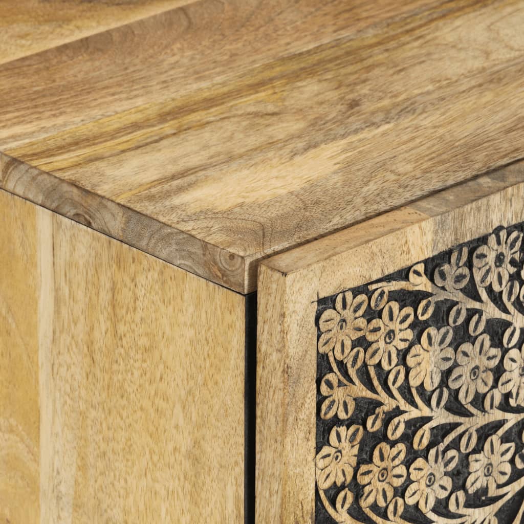 Set Mobili da Bagno 2pz in Legno Massello di Mango | homemem39
