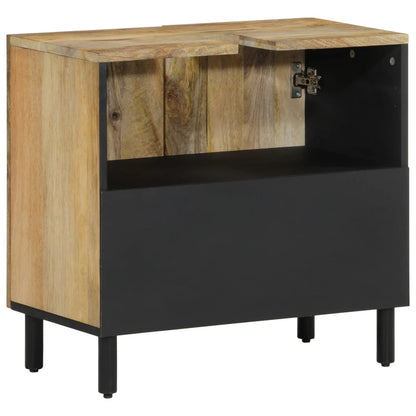 Set Mobili da Bagno 2pz in Legno Massello di Mango | homemem39