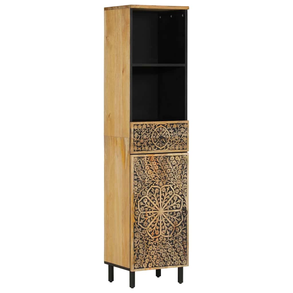 Set Mobili da Bagno 5 pz in Legno Massello di Mango | homemem39
