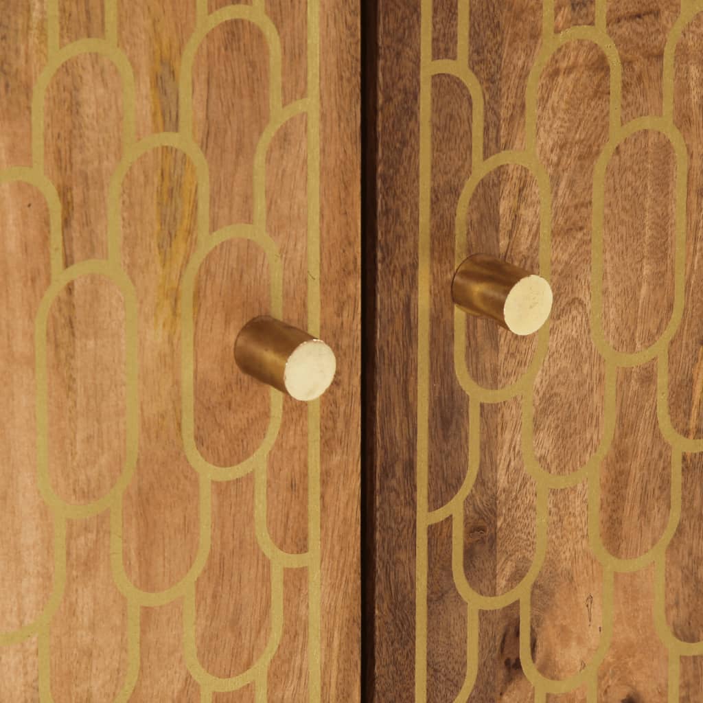 Set Mobili da Bagno 2pz in Legno Massello di Mango | homemem39