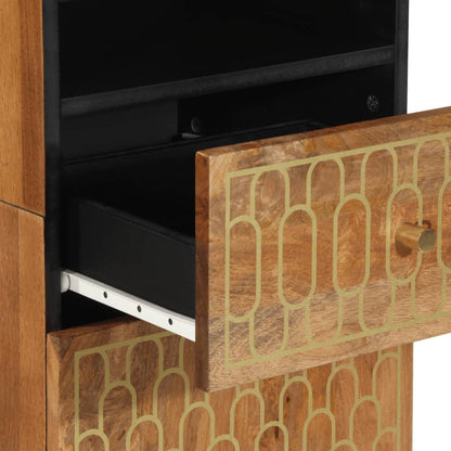 Set Mobili da Bagno 4 pz in Legno Massello di Mango | homemem39