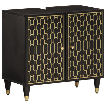 Set Mobili da Bagno 3pz in Legno Massello di Mango