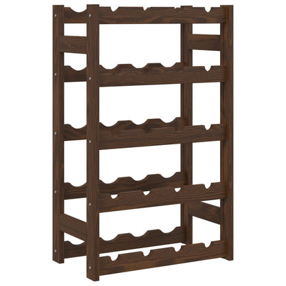 Portabottiglie per 20 Bottiglie Legno Massello di Pino