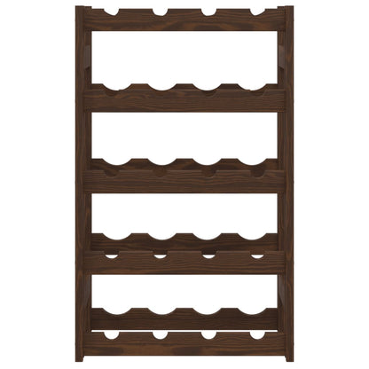 Portabottiglie per 20 Bottiglie Legno Massello di Pino