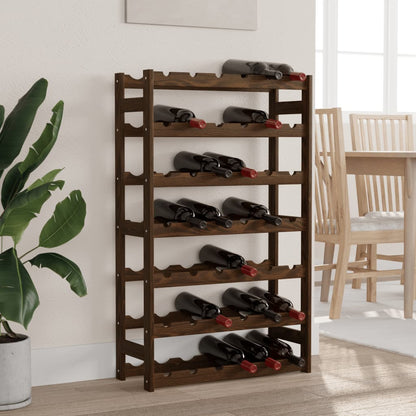 Portabottiglie per 42 Bottiglie Legno Massello di Pino
