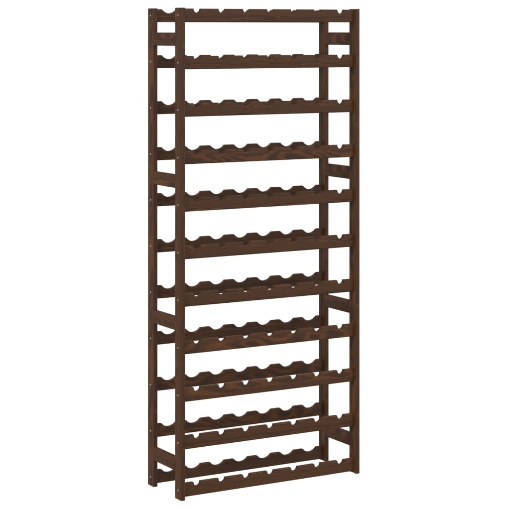 Portabottiglie per 77 Bottiglie Legno Massello di Pino