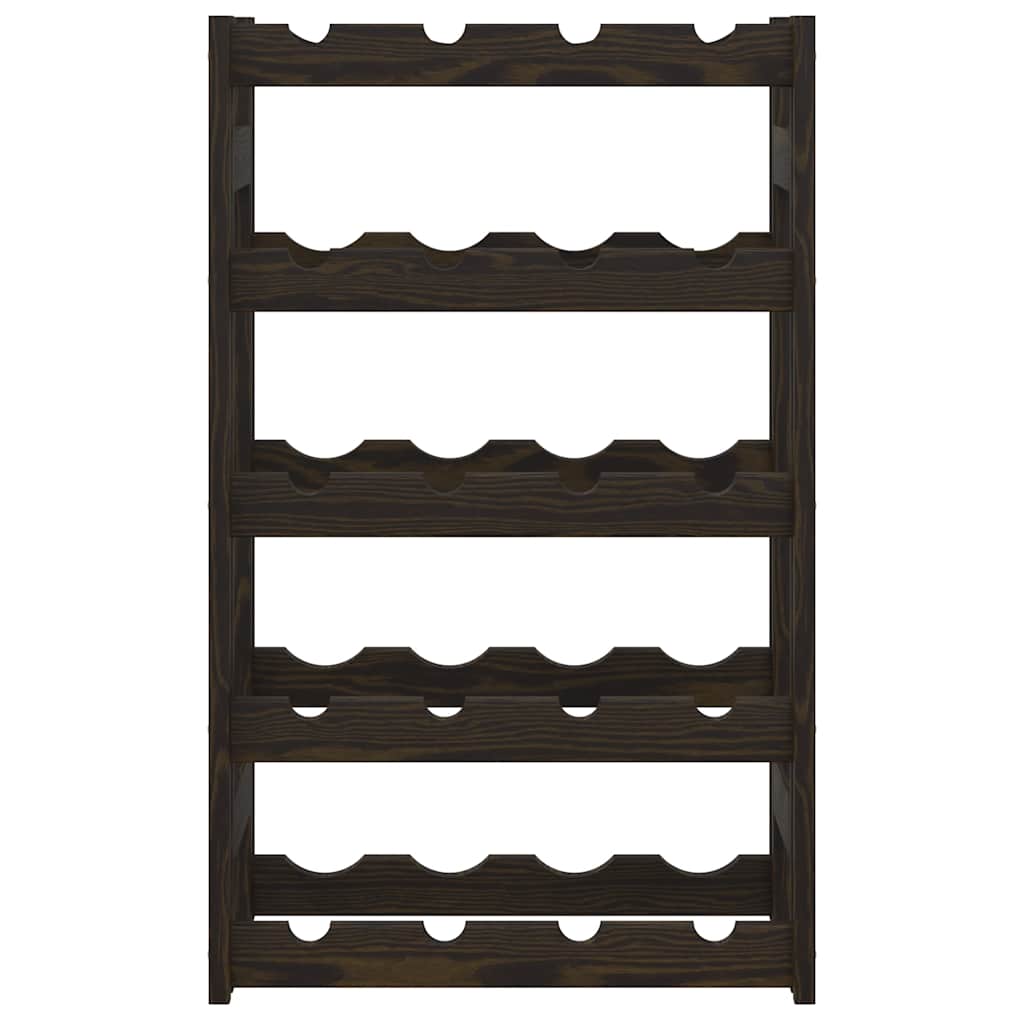 Portabottiglie per 20 Bottiglie Legno Massello di Pino