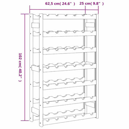 Portabottiglie per 42 Bottiglie Legno Massello di Pino