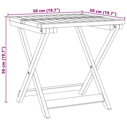 Set da Pranzo da Giardino Pieghevole 3 pz in Massello di Acacia | homemem39