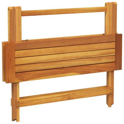Set Pranzo da Giardino Pieghevole 5pz Legno Massello di Acacia | homemem39
