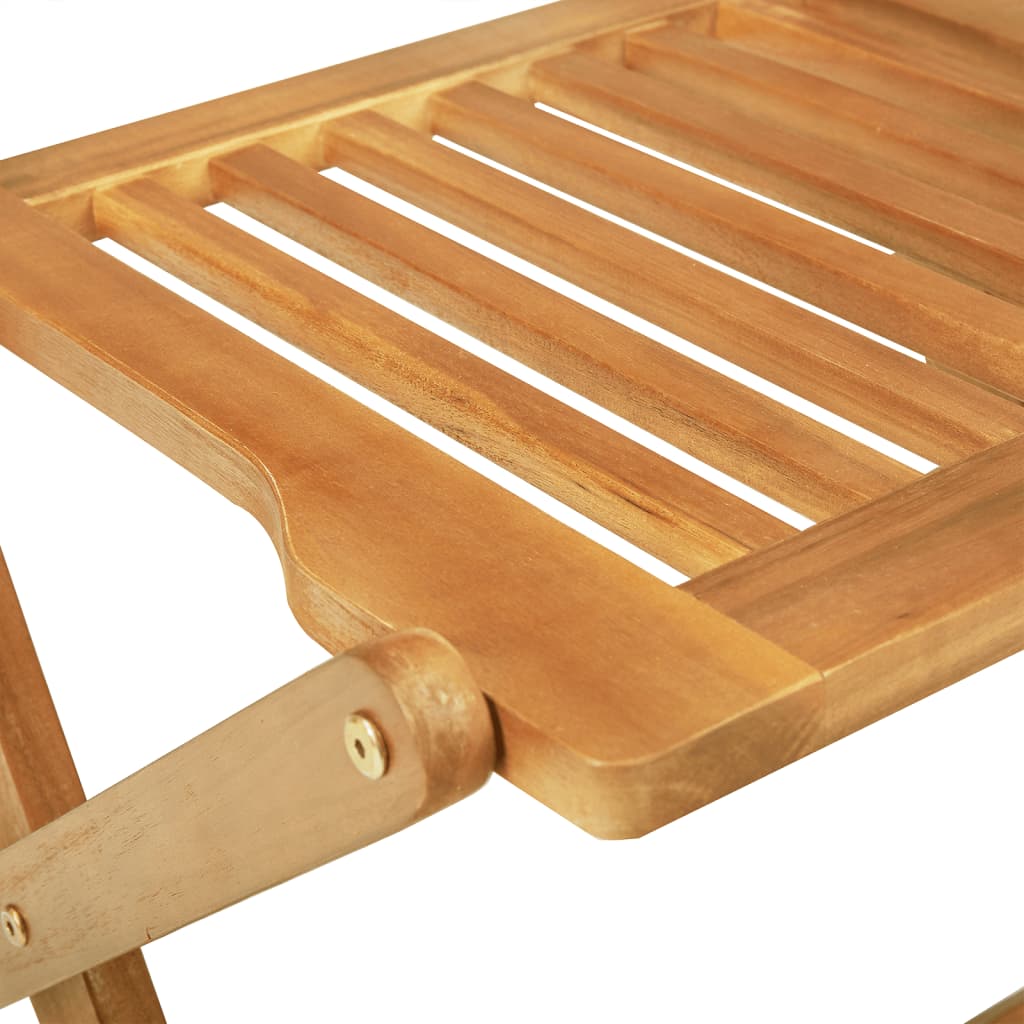Set da Pranzo da Giardino Pieghevole 3 pz in Massello di Acacia | homemem39