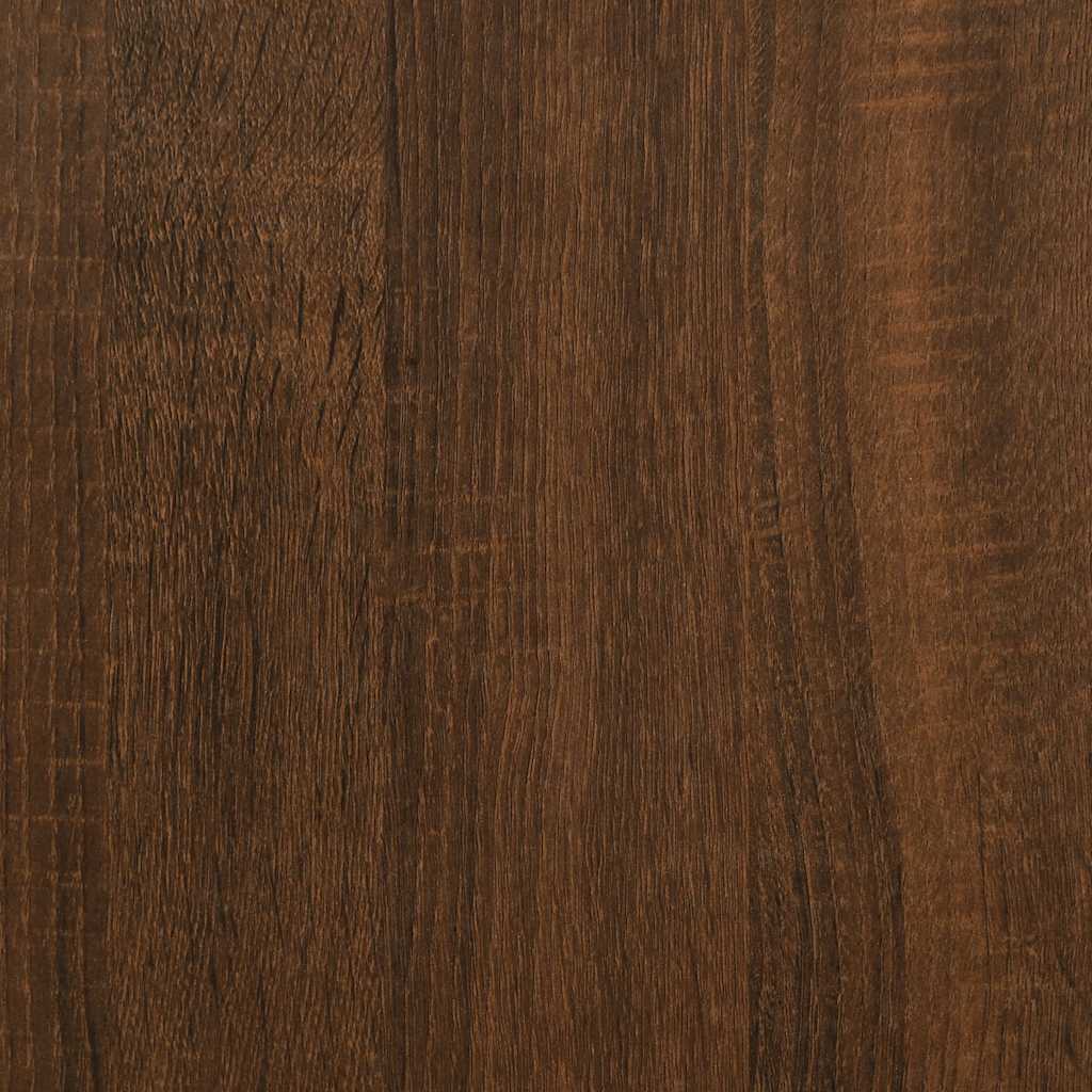 Scrivania Rovere Marrone 149x149x75 cm in Legno Multistrato | homemem39