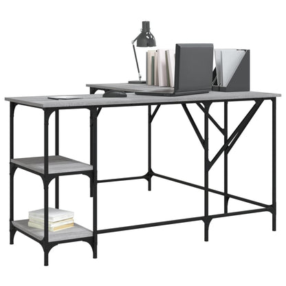 Scrivania Grigio Sonoma 139x139x75 cm in Legno Multistrato - homemem39