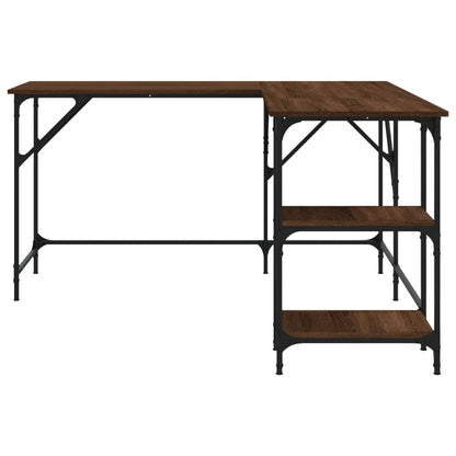 Scrivania Rovere Marrone 139x139x75 cm in Legno Multistrato - homemem39