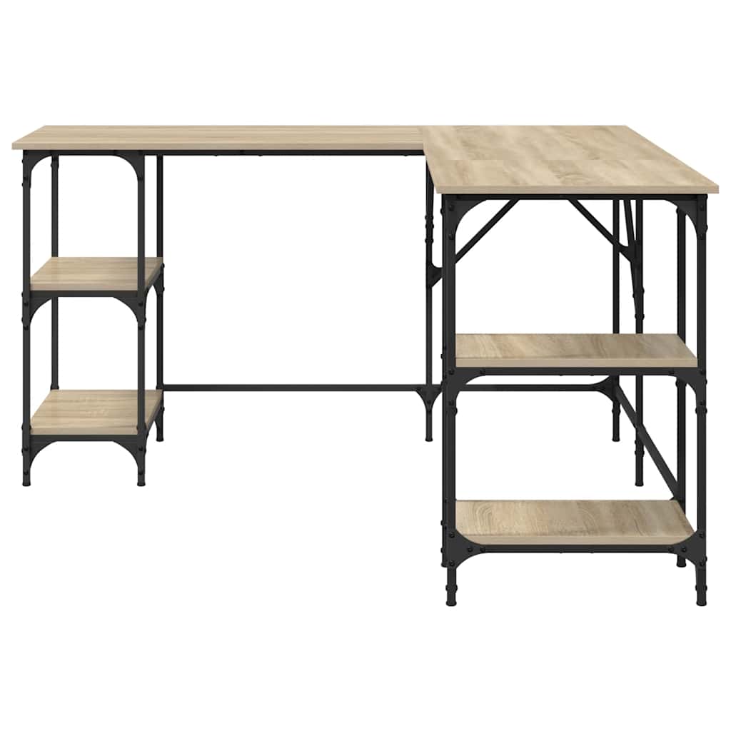 Scrivania Rovere Sonoma 139x139x75 cm in Legno Multistrato