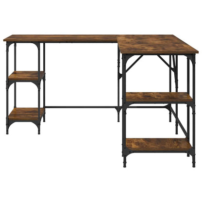 Scrivania Rovere Fumo 139x139x75 cm in Legno Multistrato