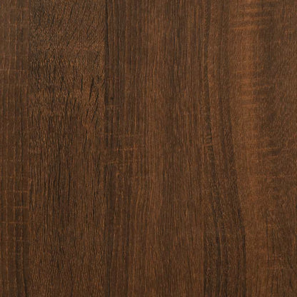 Scrivania Rovere Marrone 139x139x75 cm in Legno Multistrato