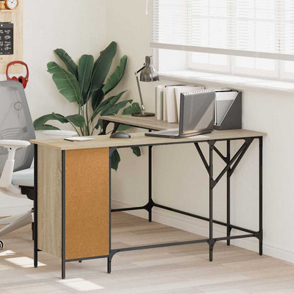 Scrivania Rovere Sonoma 141x141x75 cm in Legno Multistrato