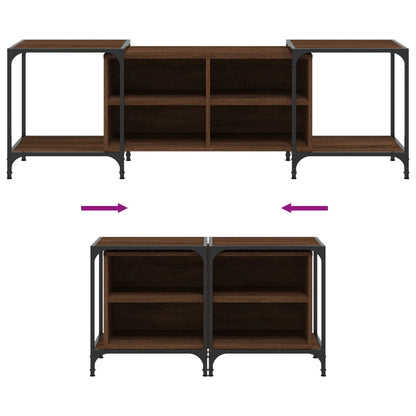 Mobile TV Rovere Marrone 153x37x50 cm in Legno Multistrato - homemem39