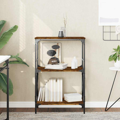 Libreria 3 Ripiani Rovere Fumo 59x35x90,5 cm Legno Multistrato | homemem39