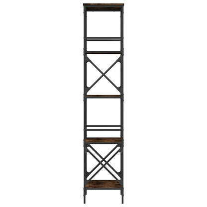 Libreria Rovere Fumo 5 Ripiani 59x35x171 cm Legno Multistrato | homemem39