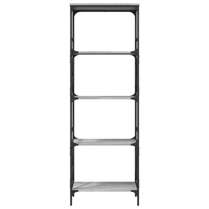 Libreria 5 Ripiani Grigio Sonoma 59x35x171 cm Legno Multistrato