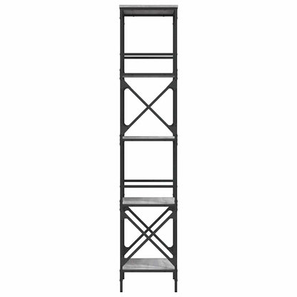 Libreria 5 Ripiani Grigio Sonoma 59x35x171 cm Legno Multistrato