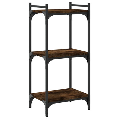 Libreria a 3 Ripiani Rovere Fumo 40x30x86 cm Legno Multistrato | homemem39