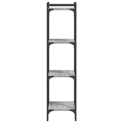Libreria 4 Ripiani Grigio Sonoma 40x30x120cm Legno Multistrato | homemem39