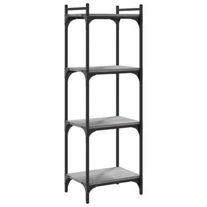 Libreria 4 Ripiani Grigio Sonoma 40x30x120cm Legno Multistrato | homemem39