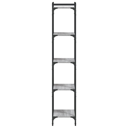 Libreria 5 Ripiani Grigio Sonoma 40x30x154cm Legno Multistrato | homemem39