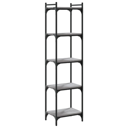 Libreria 5 Ripiani Grigio Sonoma 40x30x154cm Legno Multistrato | homemem39