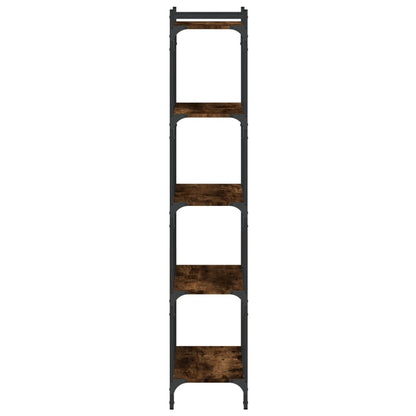 Libreria a 5 Ripiani Rovere Fumo 60x30x154 cm Legno Multistrato | homemem39