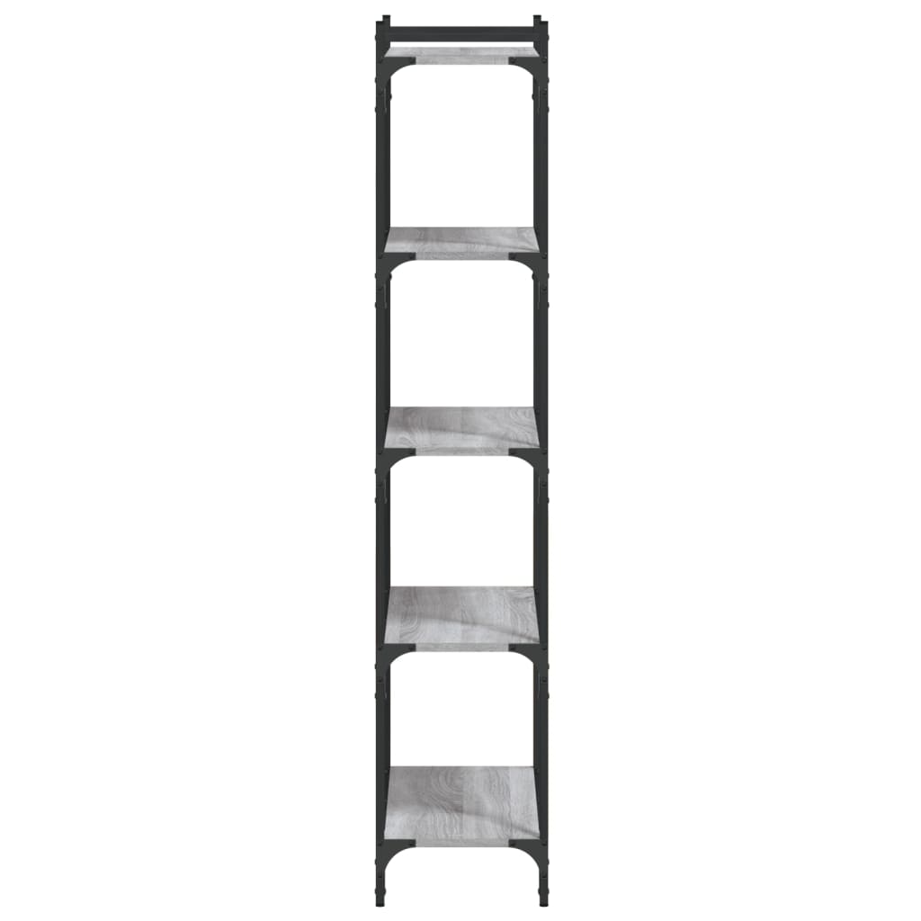 Libreria 5 Ripiani Grigio Sonoma 60x30x154cm Legno Multistrato | homemem39