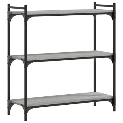Libreria a 3 Ripiani Grigio Sonoma 80x30x86cm Legno Multistrato | homemem39