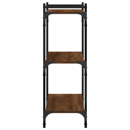 Libreria 3 Ripiani Rovere Marrone 80x30x86 cm Legno Multistrato | homemem39