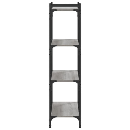 Libreria 4 Ripiani Grigio Sonoma 80x30x120cm Legno Multistrato | homemem39
