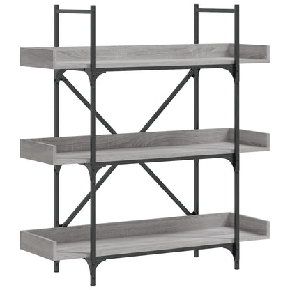 Libreria 3 Ripiani Grigio Sonoma 100x33x108,5 Legno Multistrato | homemem39