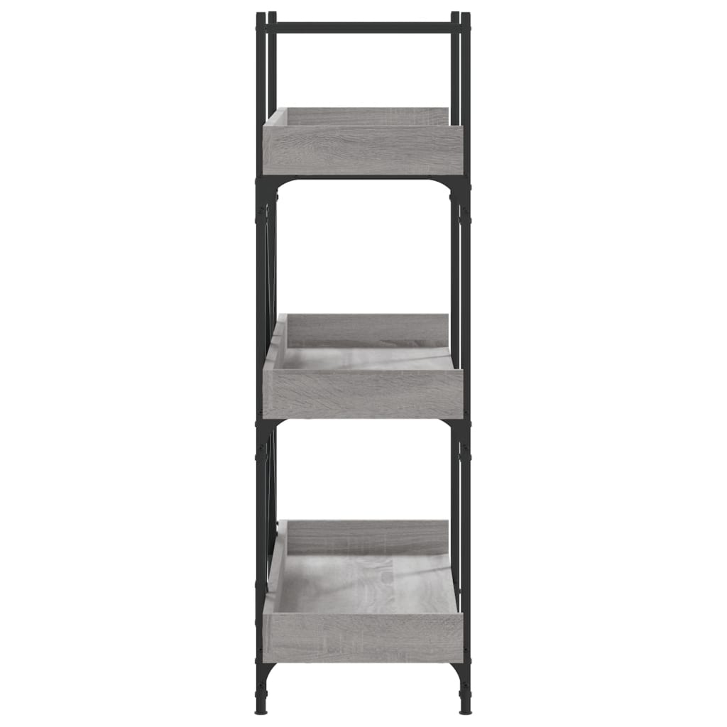 Libreria 3 Ripiani Grigio Sonoma 100x33x108,5 Legno Multistrato | homemem39
